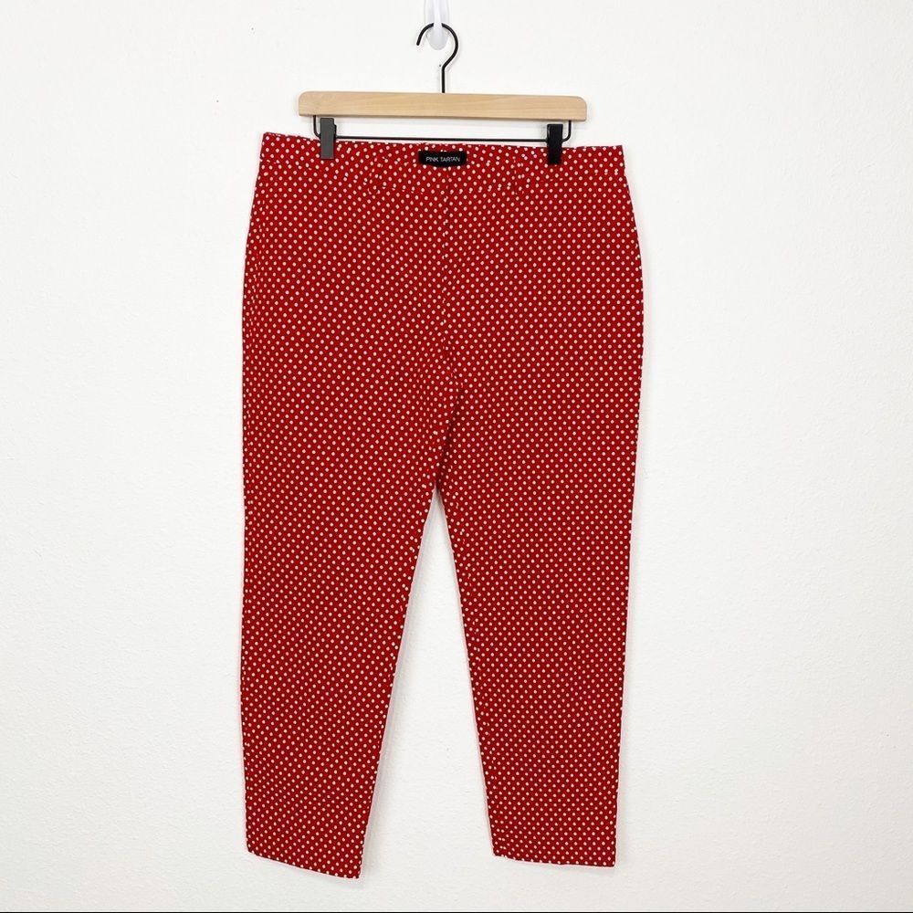 ✨Pink Tartan ✨ White Polka Dot Pants🌹